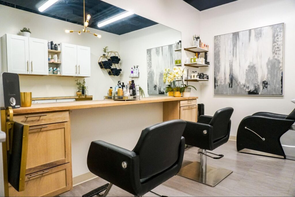 Double Salon Suite Example - Perfect hair salons for rent in Denver, Co | 5 Essential Social Media Tips for Salon Suite Owners - Indie Salons
