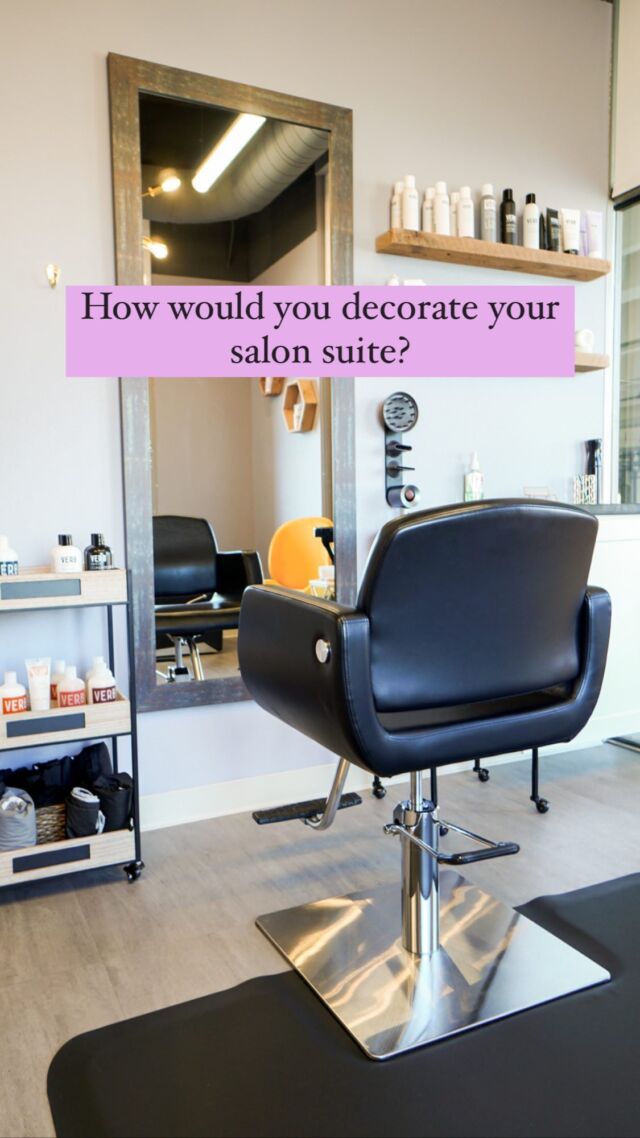 If you could do anything to your suite space,would you go bright or simple? 
.
.
.
.
#denverstylist #salonsuites #coloradosalons #boulderhairstylist #interiordesign #salondecor